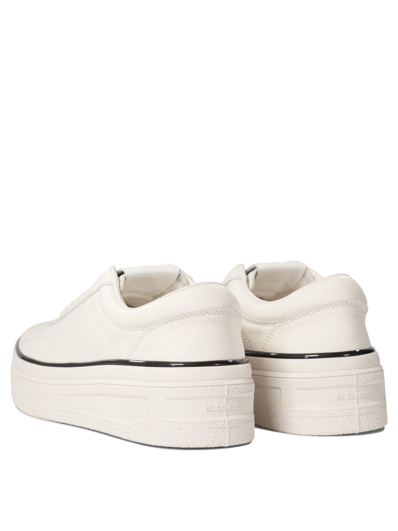 JIL SANDER White Sneakers with contrasting profiles